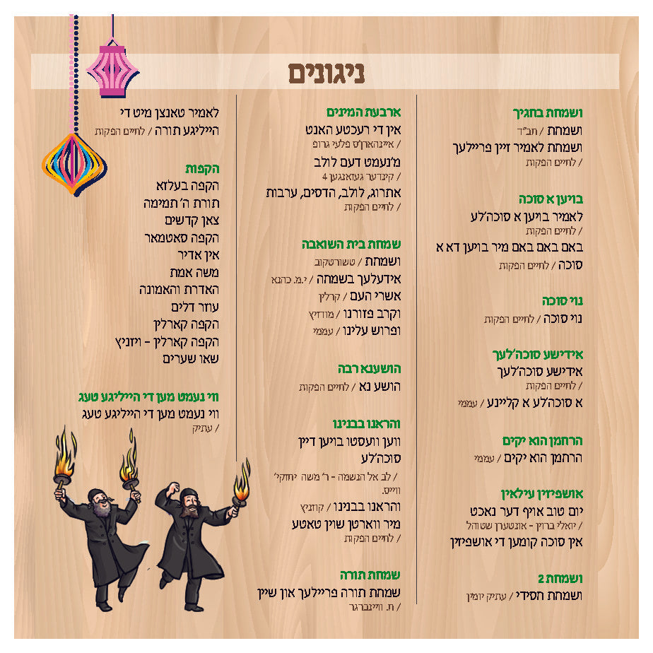 Kindergarten Sukkos - Simchas Torah Lider <br> קינדערגארטן סוכות-שמחת תורה לידער